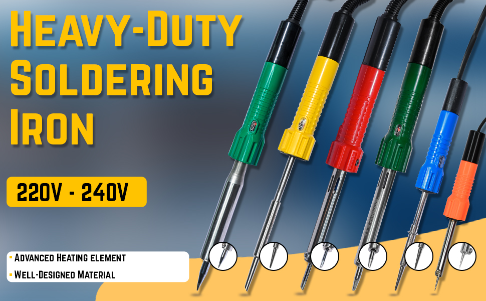 Buy Heavy duty Soldering iron with Red color operating indicator